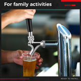 Sliner 2 Pcs Stout Beer Faucet, Stainless Steel Draft Keg Tap with 304 Stainless Handle, Dispensing Tap for Beer Shanks and Towers