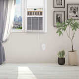 Keystone 8,000 BTU Slider Window Air Conditioner and Dehumidifier, 115V Air Conditioner Window Unit for Bedroom, Living Room, and Small-Medium Sized Rooms up to 350 Sq.Ft., 4-Way Air Direction Control