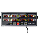 YOOYIST Kitchen Timers for Cooking – 8 Channel Commercial Kitchen Timer Restaurant Kitchen Supplies – Stainless Steel LED Technology Kitchen Timer Digital – Reminder Function, Loud Alarm, Grey