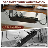59 Inch L Shaped Standing Desk with Shelves and Keyboard, Electric Corner Standing Desk Adjustable Height