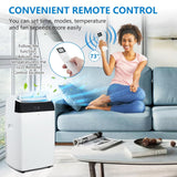 14000 BTU Portable Air Conditioners with Remote Control, 3-in-1 Free Standing Cooling AC Unit with Fan & Dehumidifier, Cools Room up to 750 sq.ft,Sleep Mode,3 Speed,Auto Swing,24H Timer
