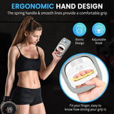 TIPRE 396lbs/180kg Grip Strength Tester, Digital Dynamometer With LCD Display, Adjustable Hand Grip Training Gauge, Exercisers for Sports Home School Use - Gray