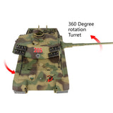 Modified Edition 1/16 2.4ghz Remote Control German King Tiger Henschel Tank Model(360-Degree Rotating Turret)(Steel Gear Gearbox)(3800mah Battery)(Metal Tracks &Sprocket Wheel & Idle Wheel)