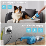 TROIZO Handheld Vacuum Cordless, 14500PA Powerful Suction Hand Held Vacuum Cleaner with Brushless Motor, Rechargeable and Portable Car Vacuum for Home Office Car Pet