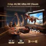 NothingProjector Projector Screen ALR, 100 inch Motorized Drop Down, Ambient Ceiling Light Rejecting, 4K UHD, Pull Down with Remote, Ultra Short Throw Projection, Wall Mount, Home Theater NothPJ