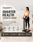 Homerz Smart Scale – Bend-Free Smart Scale with BMI, Body Fat, Muscle Mass, Full Body Composition Scale with Digital Weight Tracking, Body Scan Scale with Handle, Body Fat Scanner