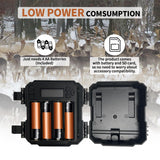 WOSODA Mini Trail Camera 4 Pack 24MP 1080P HD, Game Camera with SD Card, Waterproof Tiny Hunting Camera Night Vision Motion Activated with Fast Trigger Time for Outdoor Wildlife Monitoring WOSODA