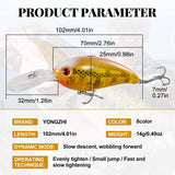 YONGZHI Fishing Lures Shallow Deep Diving Swimbait Crankbait Fishing Wobble Multi Jointed Hard Baits for Bass Trout Freshwater and Saltwater 8PCS