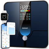INSMART Smart Scale for Body Weight, Large Display Body Fat Scale, Accurate Weight Scale Digital Bluetooth Bathroom Scale for BMI Heart Rate, 25 Body Composition Analyzer with Fitness APP Sync, 500lbs