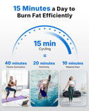 MERACH Exercise Bike, Brake Pad Stationary Bike with Exclusive App, Low Noise Indoor Cycling Bike with 300lbs Weight Capacity, Tablet Mount and Fitness Courses for Weight Loss
