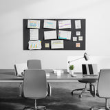MaxGear Extra Large Bulletin Board 72" x 48", Black Felt Wall Tiles Pushpin