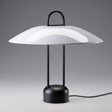 Brightech Rumi LED Table Lamp - Unique Bedside Reading Light with Glass Shade, Marble Base, Modern Desk and Nightstand Lamp, Ambient Lighting for Bedrooms, Living Room, Den