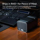 SanDisk Professional 44TB G-RAID Mirror - External HDD, RAID with Redundancy, Thunderbolt 3, USB (10Gbps), 7200RPM Ultrastar Hard Drive