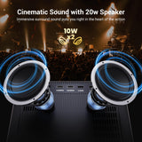 Projector 4K with WiFi and Bluetooth [2000 ANSI/AI Auto Focus/Built in Apps], Outdoor Movie Projector with Smart TV OS 2.0 & Dolby, HAPPRUN Home Theater Projector for Indoor/Outdoor Use