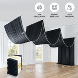 Party Village 60ftx40ft Black Ceiling Curtain for Wedding Parties