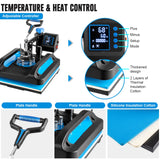 Topdeep Pro Heat Press 15x15 Inch, 8 in 1 Heat Press Machine with 30 OZ Tumbler Press