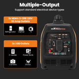 maXpeedingrods 2500W Dual Fuel Inverter Generator Small for Home Outdoor
