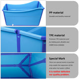 Bath Tub for Toddler Teenager Twins Pets and Small Adults, Foldable Ice Bath Tub G Ganen