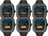 OMIZN GT5 Watch Walkie Talkie Unlimited Range, 4G LTE Wearable PTT Two Way Radio with VOX Hands Free, AES256 Encryption for Commercial Industrial Family Security Fleet Outdoor