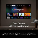 Valerion StreamMaster Plus2 4K Laser Projector - 300" IMAX Enhanced Home Theater, 4ms |240Hz Response, Gaming Projector with 3D & Dolby Vision, HDR10, GTV, Smart Home & AI Assistant