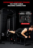 Mikolo Leg Extension and Curl Machine, Adjustable Leg Curl Machine, Seated Leg Extension and Lying Curl Machine for Home Gym, Leg Workout Equipment with Triple Loading System, Black