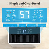 FreAire 2500Sq.Ft Dehumidifier, 34Pint Dehumidifiers for Home, Quiet Dehumidifier for Basement, Bedroom, Bathroom, with 6.56FT Drain Hose, 0.66Gal Water Tank, 3-Color Humidity Light