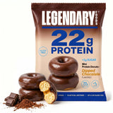 Legendary Foods High Protein Donuts, Dipped Chocolate, Low Carb, Low Sugar