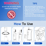 Nose Wash Cleaner Pressure Irrigation, Neti-Pot 3 Modes 2 Jet with 300ml medcodes