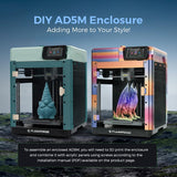 FLASHFORGE Adventurer 5M 3D Printer, 600mm/s High-Speed, 1 Click Fully Auto Leveling,