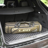 Lixada Fishing Rod Case Potable Canvas Fishing Pole Tools Reel Storage Bag Durable Fishing Gear Tackle Carry Cases 3 Layer, 90cm