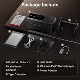 Phomemo AirPrint Touchscreen Thermal Label Printer with Label Holder