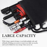 ZJIVQO Fishing Rod Bag, Portable Fishing Pole Case, Pole Cover for Fishing Gear and Equipment, 31.4 x 7.4 x 0.4Inch