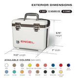 Engel UC7 7.5qt Leak-Proof, Air Tight, Drybox Cooler and Small Hard Shell Lunchbox for Men and Women in British Racing Green