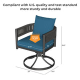 Grand patio Outdoor Dining Chairs Set of 4, 4 Pieces Patio Dining Chairs
