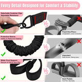 Upgraded Multifunction Pedal Resistance Band with Handle, 3 Tube Adjustable Resistance Bands for Abdomen, Waist, Arm, Core/ABS, Leg Workout