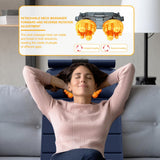 Full Body Massage Mat with Heat, Massage Pad with 9 Vibrating Modes and 10 Vibrating Motors, Massage Mat with Detachable Neck Massager and Multifunctional Leg and foot massager, for Home Office