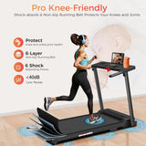 AXONFIT Treadmills for Home, Walking Pad with Handle Bar - 3.0 HP Portable Foldable Treadmill, 350 LBS Weight Capacity, LED Display, Compact Design - Ideal for Home Users, Office Professionals