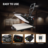 PowerPress Industrial-Quality Digital Sublimation Heat Press Machine for T Shirt