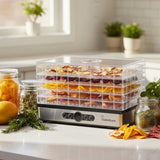 Chefnificent Food Dehydrator DryPro 400 Machine with 5 Adjustable Trays, Rapid 4 Hour Drying, BPA Free Fruit Dryer for Jerky, Herbs, Mushrooms, Freeze Dryer Alternative for Healthy Snack