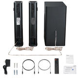 Saiyin Sound Bar for Smart TV with Subwoofer, 100W Detachable Soundbar Home Theater Surround Sound System for TV with Horn Tweeter, Adjustable Bass and HDMI-ARC/Bluetooth Optical/AUX/Connection