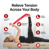 CastleFlexx Mobility and Full Body Strengthening Device | Non-Elastic Stretch Strap with Natural Premium Cork Handles for Stretching, Exercise, Physical Therapy, and Yoga