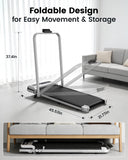 Yagud Walking Pad Treadmill for Home Office, Portable Under Desk Treadmill with Remote Control and LED Display, Walking Jogging Running Machine for Home