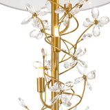 Possini Euro Design Vivant Modern Glam Luxury 71 1/2" Tall Standing Floor Lamp Large 8-Light Crystal Spray LED Dimmable Metal Soft Gold Finish Living Room Bedroom House Reading Office Home Décor