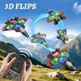 Tubokoro Foam Remote Control Airplanes RC Planes for Kids Adults, RC Airplane Fighter Jet with Light, 360° Flip Fighter Jet Toys, Stunt Roll, Airplane Toy Gifts for Kids Boys