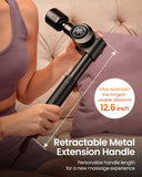 NAPRE Massage Gun with Heat and Cold,Deep Tissue Percussion Back Massager for Muscle/Neck/Body Pain Relief with Long Extension Handle,32-Speeds,Foldable with 5 Adjustable Angles,Mothers Day Gifts