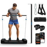 SQUATZ Apollo Board Mini: 150lb Resistance Smart Cable Machine, Functional Trainer for Full Body Workouts