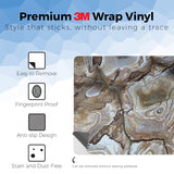Phone Skin Compatible with Microsoft Surface Laptop 13.8" 8th Edition (2026) - Brown Marble - Premium 3M Vinyl Protective Wrap Decal Cover - Easy to Apply | Crafted in the USA by MightySkins