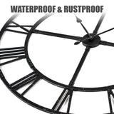 Ohweog 60Inch Large Wall Clock for Living Room, Easy Assembly Roman Numeral