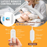 KALVISH 2-in-1 Lash Light - 2026 Upgraded Professional LED Half Moon Lamp for Eyelash Extensions, Tattoo, Nail Artists, Salon SPA, Adjustable Brightness & Color Temperature, Remote Control (White)