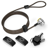 Laptop Lock, Tablet Lock Security Cable w/ 2 Keys & Adhesive Anchor Plates